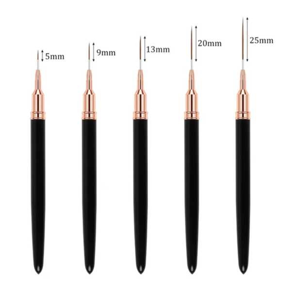 Nail Art Brush Lining Brush Nail Liner Brush 7mm-30mm for Nail Technicians Manicure Tools - Image 3