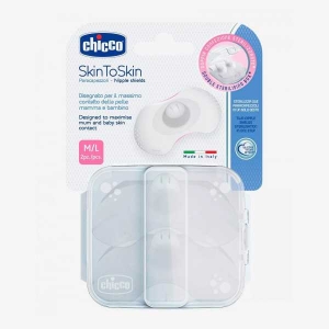 Chicco New Nipple Shields Silicone - M-L