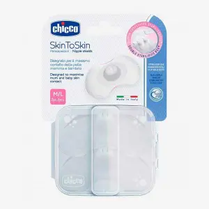 Chicco New Nipple Shields Silicone - M-L