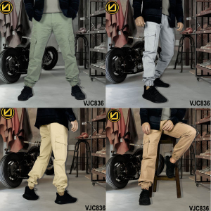 VIRJEANS (VJC836) Cargo Box Joggers 6 Pocket Pant For Men-All Colors