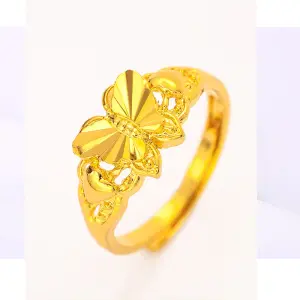 KOJA Unisex Adjustable Gold Color Ring 1