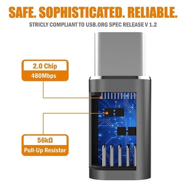 USB C To Micro USB Adapter Convert Connector - Image 4
