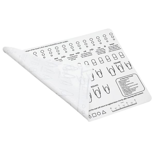 Foldable Nail Mat Practice Tool Pad & Hand Rests Holder - Image 4