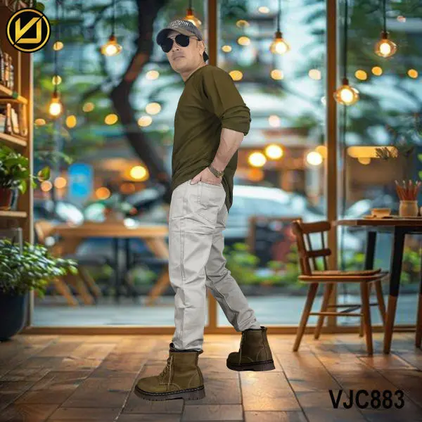 VIRJEANS (VJC883) Cotton Soft Jeans Pant For Men-Grey - Image 2