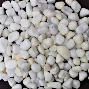 1 Kg White Stone Pebbles For Aquarium And Garden Decoration Natural White Polished Stones - Decorative Stones |