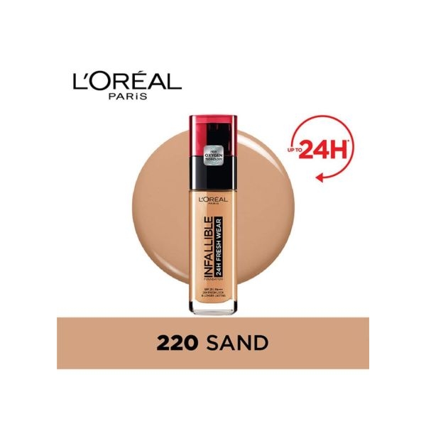 L'Oreal Paris - Infiaillible 32h Fresh Wear Foundation - 220: Sable - Image 5