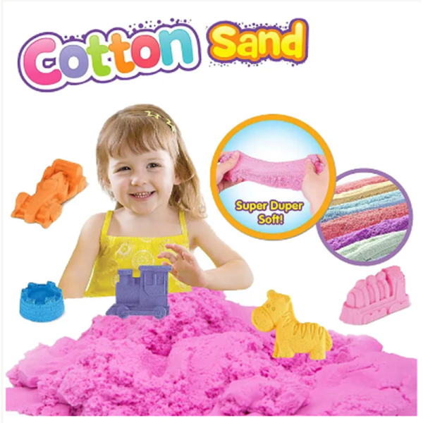 KOJA Colorful Cotton Sand Toy With Tools For Children's Dynamic Education 500g - Image 2