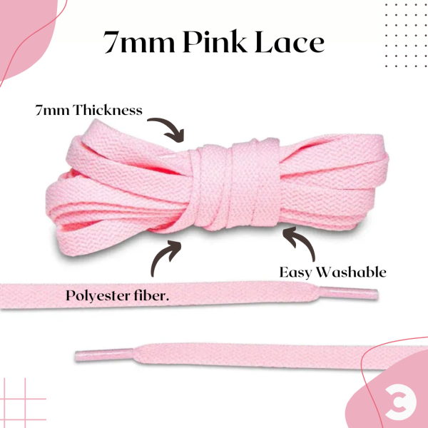 1 Pair 7 mm Unisex Shoes Lace | Shoe Laces for Men / Women | Shoes Accessories by Comfort Corner - Image 2