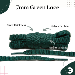 1 Pair 7 mm Unisex Shoes Lace | Shoe Laces for Men / Women | Shoes Accessories by Comfort Corner
