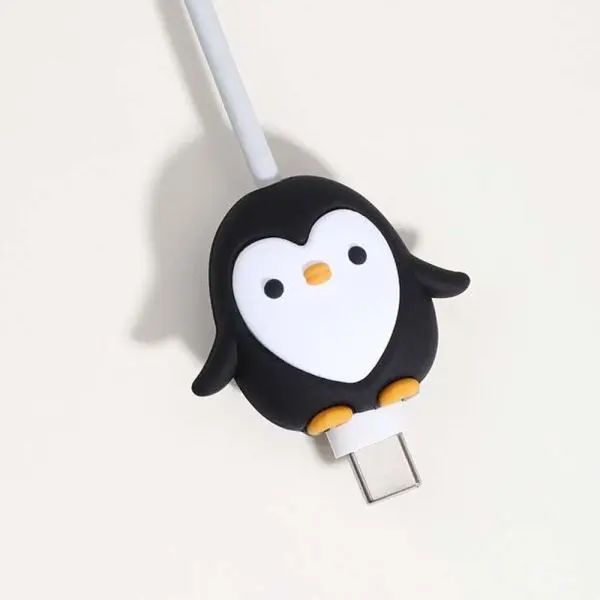 1 Pc Penguin Cable Protector For Data Cable, Laptop Cables And Many Other Cables - Image 2