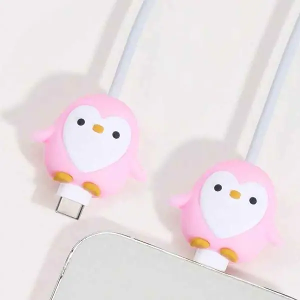 1 Pc Penguin Cable Protector For Data Cable, Laptop Cables And Many Other Cables - Image 3