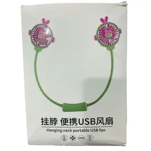 1 pcs Adjustable Portable Fan Hanging Neck Mini Air Cooler USB Rechargeable Small Personal Cooling Tools for Home Outdoor