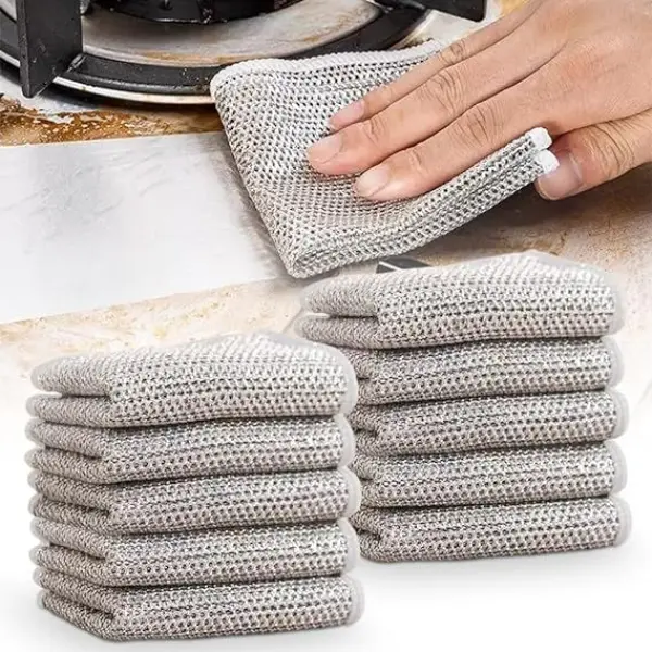 1 Pcs Double Layer Wire Dishwashing Rags - Image 4