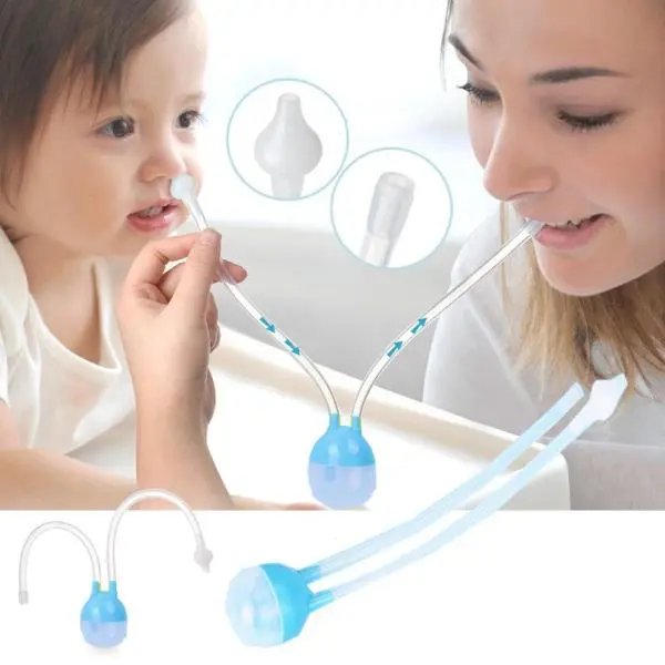 1 Piece Baby Nasal Aspirator - Nose Cleaner Mucus Suction Anti Back Flow Tube Suction New Born Infant - Image 2