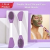 1 Piece Dual-Ended Silicone Facial Brush: Ideal for Cleansing and Applying Skincare Products