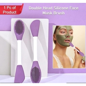 1 Piece Dual-Ended Silicone Facial Brush: Ideal for Cleansing and Applying Skincare Products