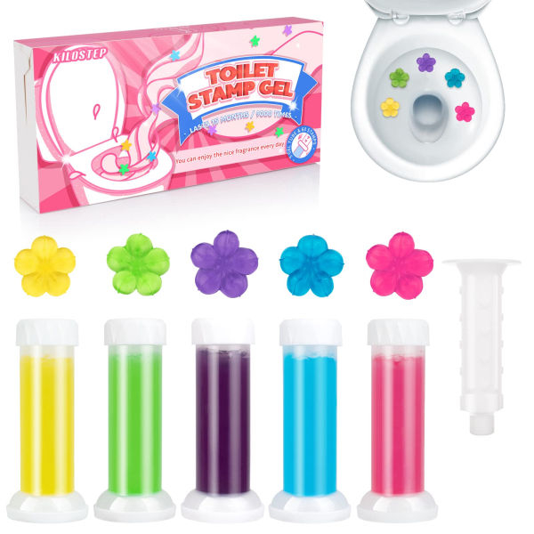 1 Piece Flower Aromatic Toilet Gel Toilet Deodorant Cleaner Toilet Fragrance Remove Odors Clean Toilet Home Toilet Cleaning Chemicals ( Random Color and Fragrance) - Image 3