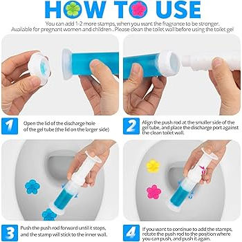 1 Piece Flower Aromatic Toilet Gel Toilet Deodorant Cleaner Toilet Fragrance Remove Odors Clean Toilet Home Toilet Cleaning Chemicals ( Random Color and Fragrance)