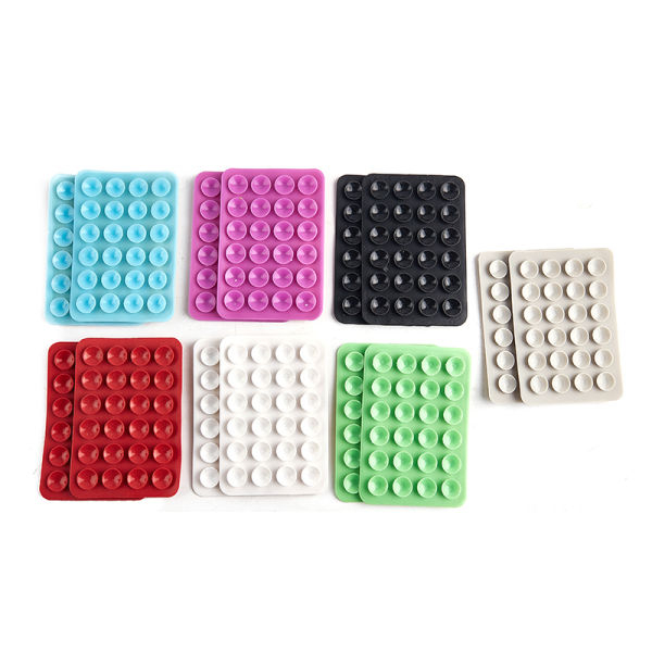 1-Piece Of Double Sided Silicone Suction Phone Holder Mat Multifunctional Suction Cup Wall Stand Square Anti-slip Double Sided Case Mount Sticker - Image 2