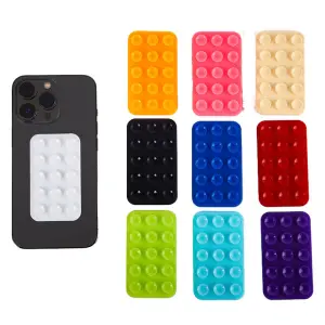 1-Piece Of Double Sided Silicone Suction Phone Holder Mat Multifunctional Suction Cup Wall Stand Square Anti-slip Double Sided Case Mount Sticker