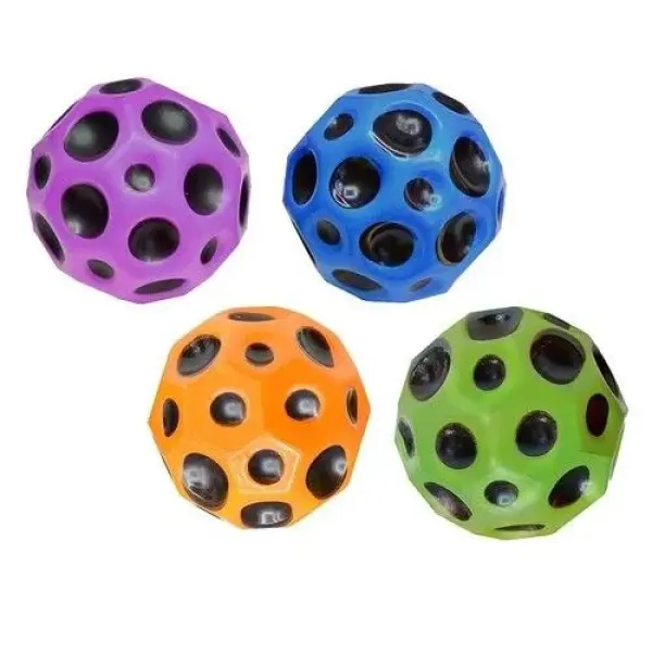 1 Piece Space Balls Extreme High Bouncing Moon Ball Super Bouncy Meteor Rubber Sensory Ball for Indoor & Outdoor Play - Image 3