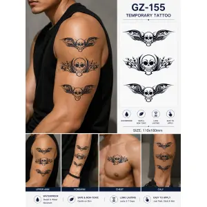 1 Sheet Realistic Temporary Tattoo Sticker for Men & Women | Waterproof Long-Lasting Body Art Transfer | Easy to Apply