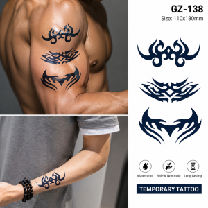 1 Sheet Realistic Temporary Tattoo Sticker for Men & Women | Waterproof Long-Lasting Body Art Transfer | Easy to Apply
