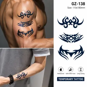 1 Sheet Realistic Temporary Tattoo Sticker for Men & Women | Waterproof Long-Lasting Body Art Transfer | Easy to Apply