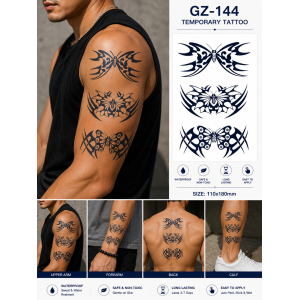 1 Sheet Realistic Temporary Tattoo Sticker for Men & Women | Waterproof Long-Lasting Body Art Transfer | Easy to Apply