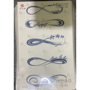 1 Sheet Realistic Temporary Tattoo Sticker for Men & Women | Waterproof Long-Lasting Body Art Transfer | Easy to Apply