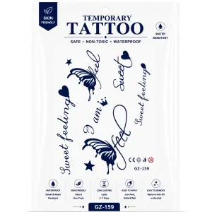 1 Sheet Realistic Temporary Tattoo Sticker for Men & Women | Waterproof Long-Lasting Body Art Transfer | Easy to Apply