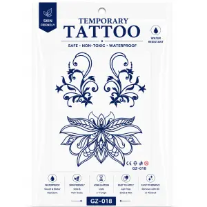 1 Sheet Realistic Temporary Tattoo Sticker for Men & Women | Waterproof Long-Lasting Body Art Transfer | Easy to Apply