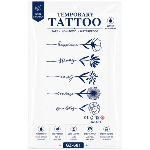 1 Sheet Realistic Temporary Tattoo Sticker for Men & Women | Waterproof Long-Lasting Body Art Transfer | Easy to Apply
