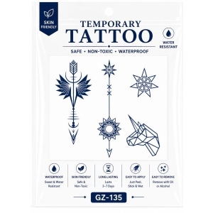 1 Sheet Realistic Temporary Tattoo Sticker for Men & Women | Waterproof Long-Lasting Body Art Transfer | Easy to Apply