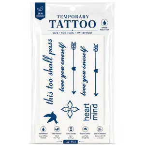 1 Sheet Realistic Temporary Tattoo Sticker for Men & Women | Waterproof Long-Lasting Body Art Transfer | Easy to Apply