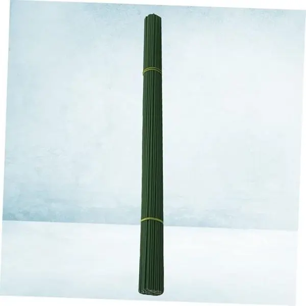10 Piece of green stem Fake Rod Florist Craft Projects Arrangements Wire Bouquets Stem Wire Floral Stem Wire Green Floral Stem Plant Handmade Branch - Image 2