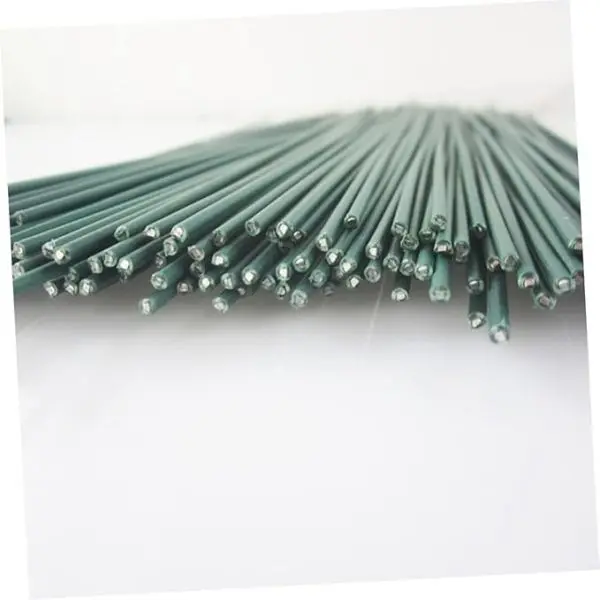 10 Piece of green stem Fake Rod Florist Craft Projects Arrangements Wire Bouquets Stem Wire Floral Stem Wire Green Floral Stem Plant Handmade Branch - Image 4