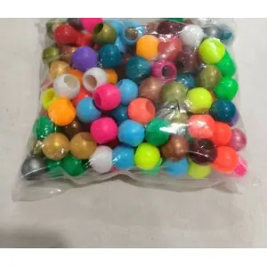100 Gram packet Plastic Colourful Macrame Beads