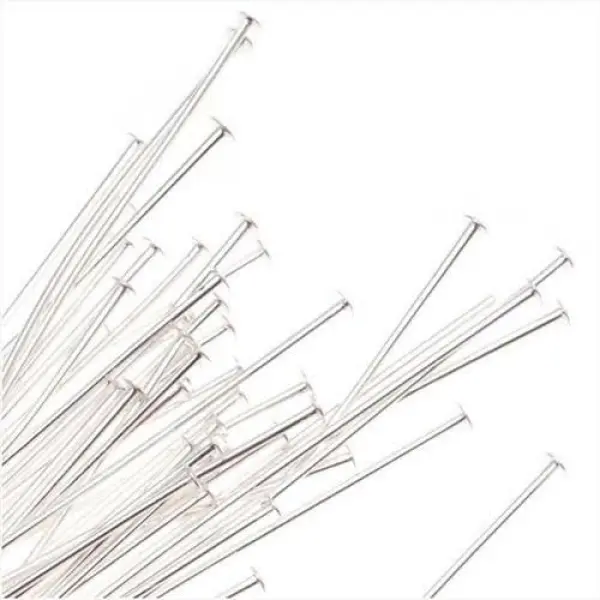 100 Grams Silver plated Head Pins - Image 3