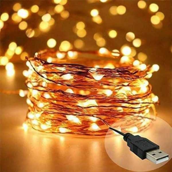 100 Led, 10 Meter Water Proof Starry Lights, Warm White Wine Bottles, Glass Twinkle Light Lamp - Image 2