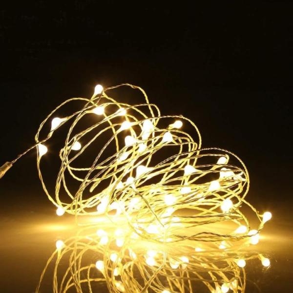 100 Led, 10 Meter Water Proof Starry Lights, Warm White Wine Bottles, Glass Twinkle Light Lamp - Image 3
