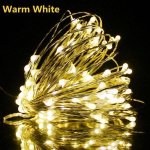 100 Led, 10 Meter Water Proof Starry Lights, Warm White Wine Bottles, Glass Twinkle Light Lamp