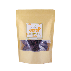 100% Organic & Natural Hibiscus Tea (Grade A) For High Blood Pressure, Diabetics, And Weight Loss - 40GMS Small Kraft Pack - Suiro Teas