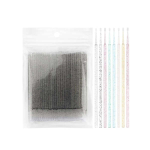 100 Pcs Professional Eyelashes Extension Individual Lash Removing Swab Buds