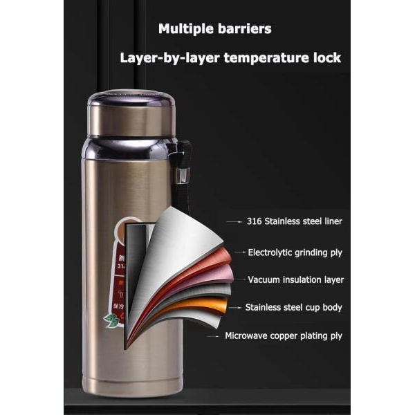 1000ml Large Capacity Stainless Steel Thermos Bottle Insulation Cup (Assorted Color) - Image 4