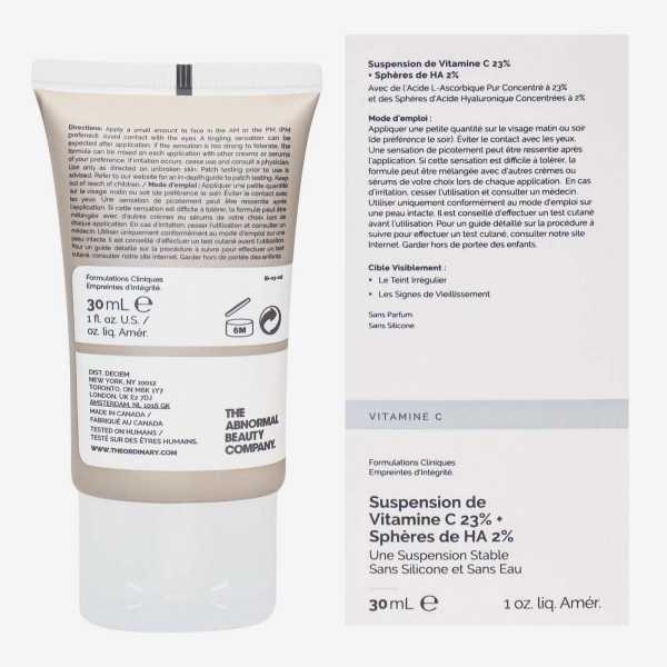 The Ordinary Vitamin C Suspension 23% + HA Spheres 2% 30 Ml. - Image 2