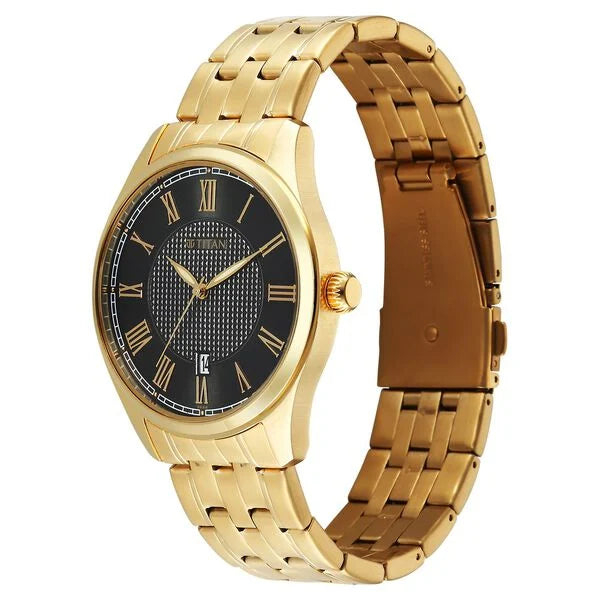 Titan Workwear Green Dial Rose Gold Stainless Steel Strap Analog Watch for Men - Image 3