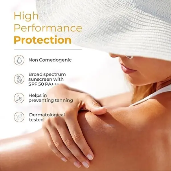 100GM Brinton UV Doux Silicone Sunscreen Gel SPF 50 Pa+++ With Broad Spectrum - Water Resistant Sunscreen - Best SPF Sunscreen - Image 2