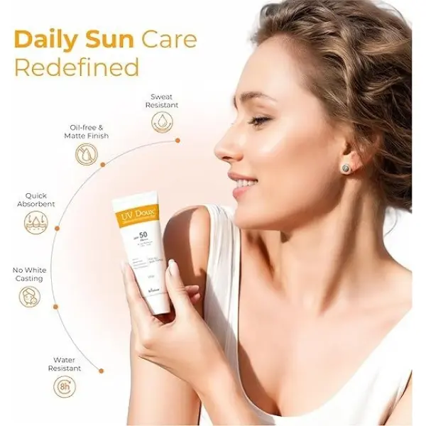 100GM Brinton UV Doux Silicone Sunscreen Gel SPF 50 Pa+++ With Broad Spectrum - Water Resistant Sunscreen - Best SPF Sunscreen - Image 4