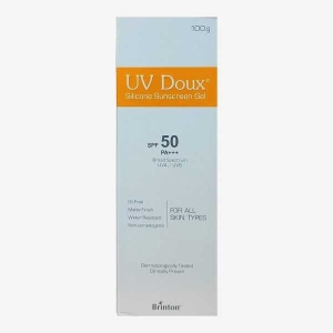 100GM Brinton UV Doux Silicone Sunscreen Gel SPF 50 Pa+++ With Broad Spectrum - Water Resistant Sunscreen - Best SPF Sunscreen